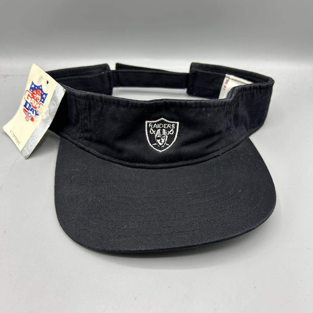 Las Vegas Raiders Visor Hat Men Black Game Day Strap Back Cap Cotton New